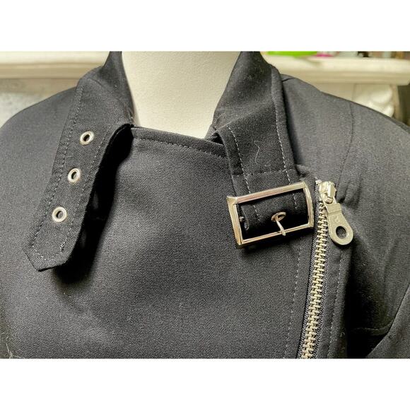 PARASUCO Vintage Black Silver Zipper jacket Blazer Wool 5 6 Canada - Picture 8 of 12